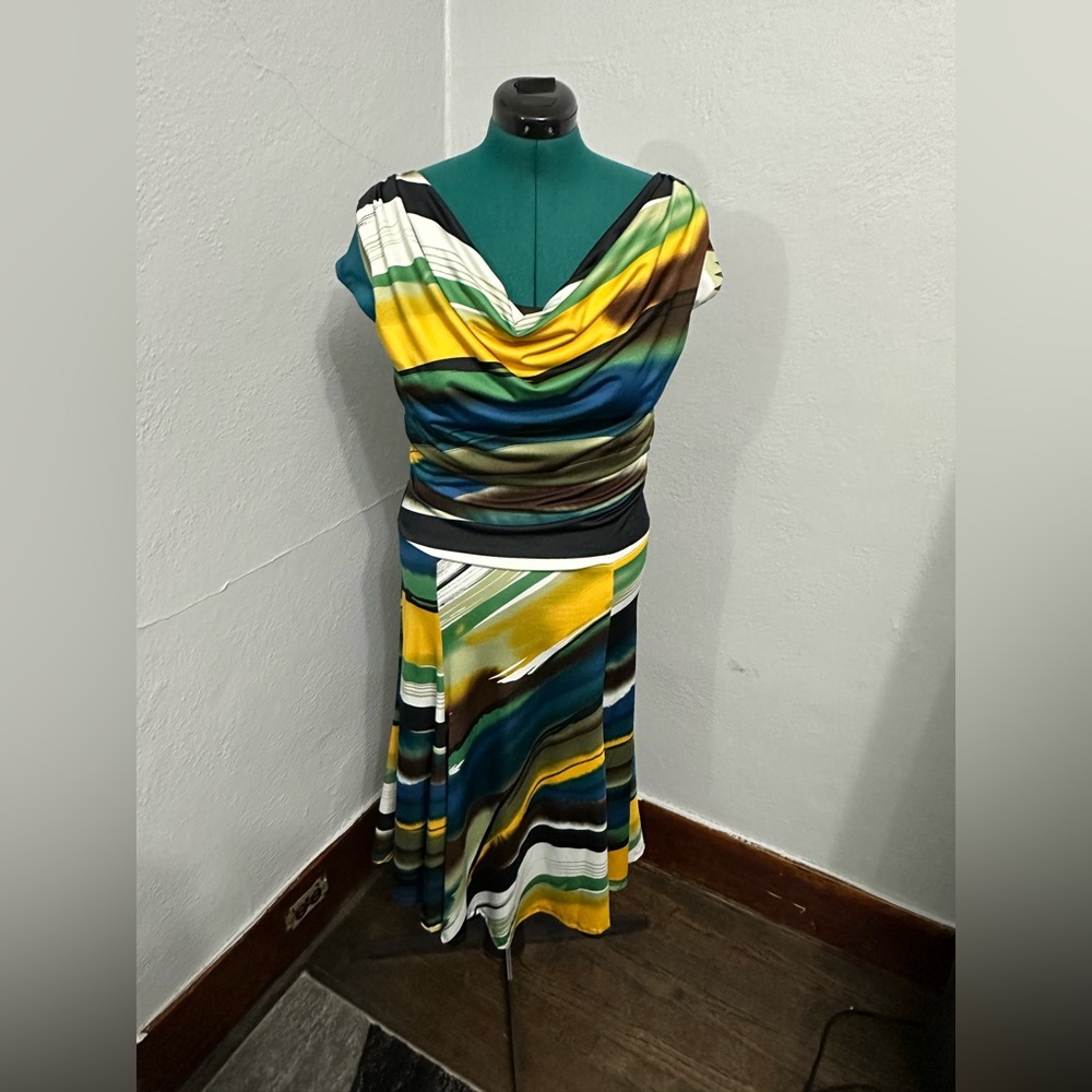 Essex Multicolor Cap Sleeved Dress